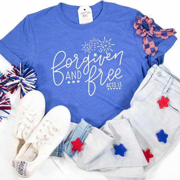 ellyandgrace 202 Forgiven and free Unisex Tshirt