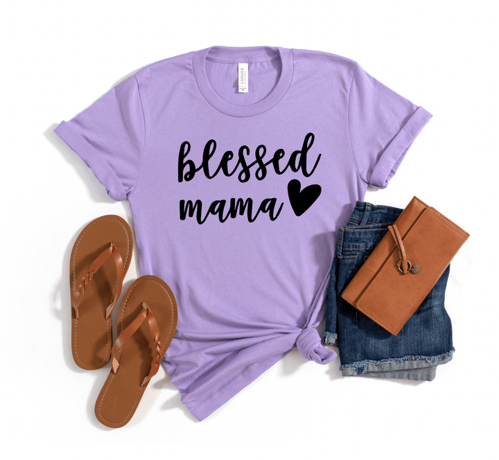 ellyandgrace 3001C Blessed Mama Unisex Shirt