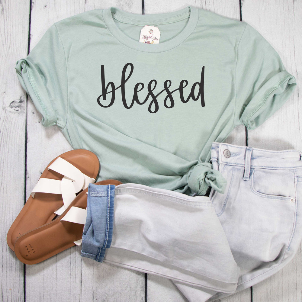 ellyandgrace 3001C Blessed Modern Unisex Shirt