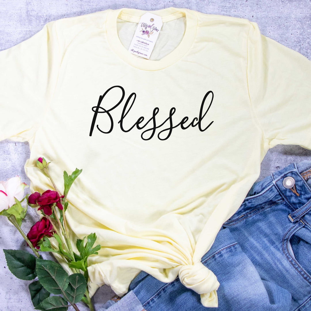 ellyandgrace 3001C Blessed Unisex Shirt