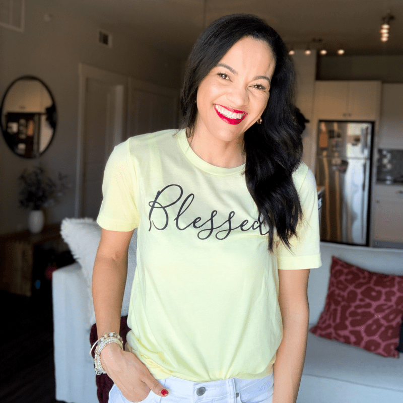 ellyandgrace 3001C Blessed Unisex Shirt