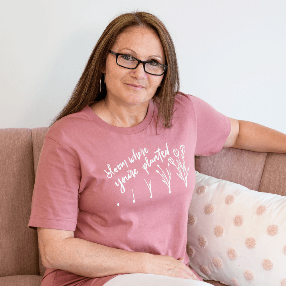 ellyandgrace 3001C Bloom Where You're Planted Unisex Shirt