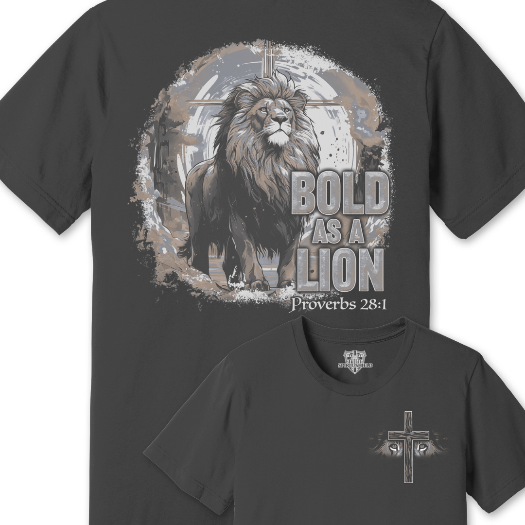 ellyandgrace 3001C Bold as a Lion Men's Multicolor Unisex Shirt