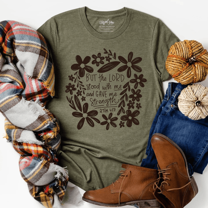 ellyandgrace 3001C But The Lord Stood With Me Unisex Shirt