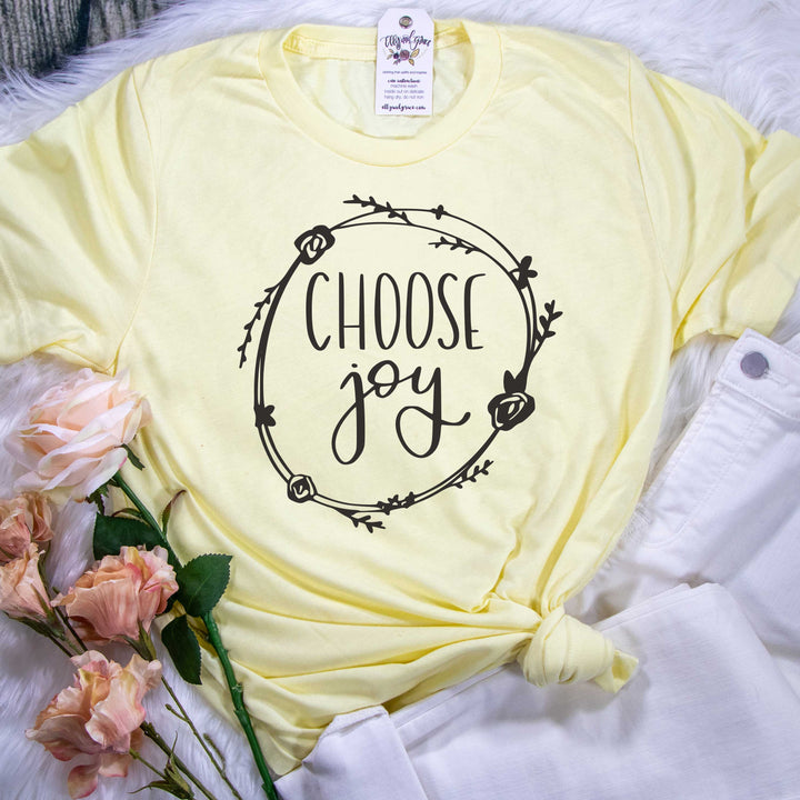 ellyandgrace 3001C Choose Joy Unisex Shirt