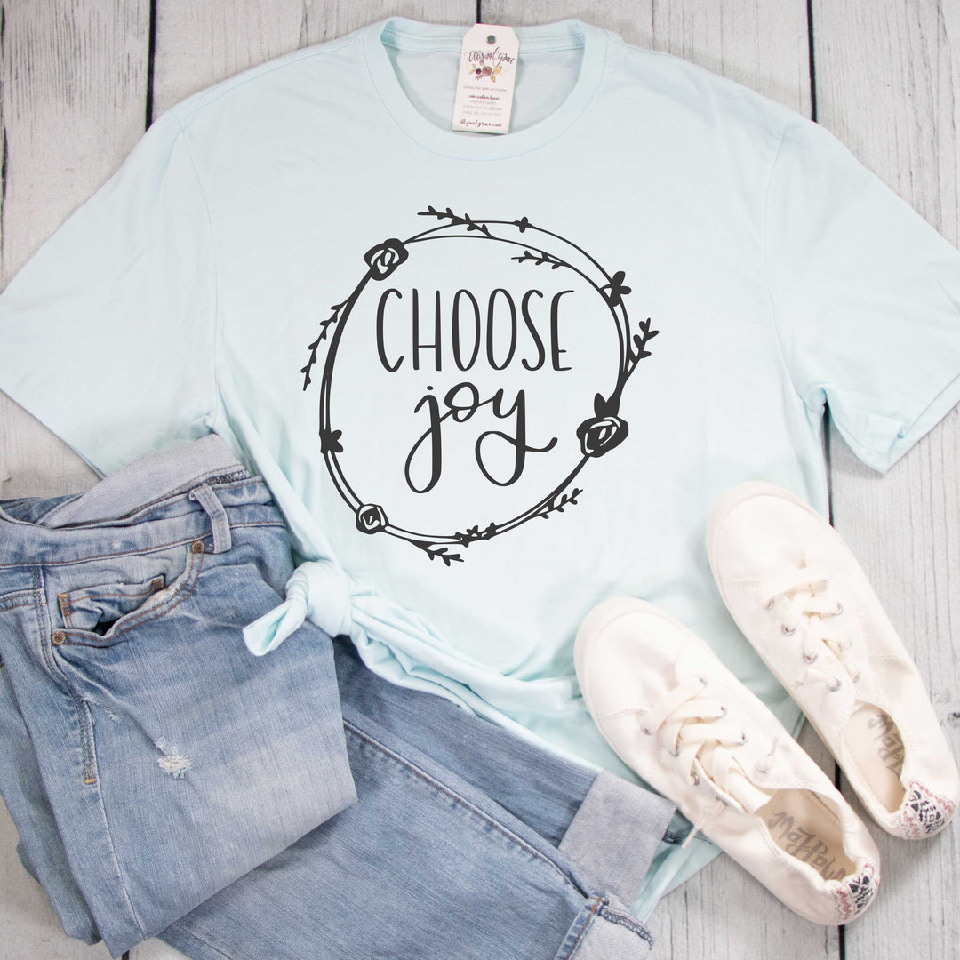 ellyandgrace 3001C Choose Joy Unisex Shirt