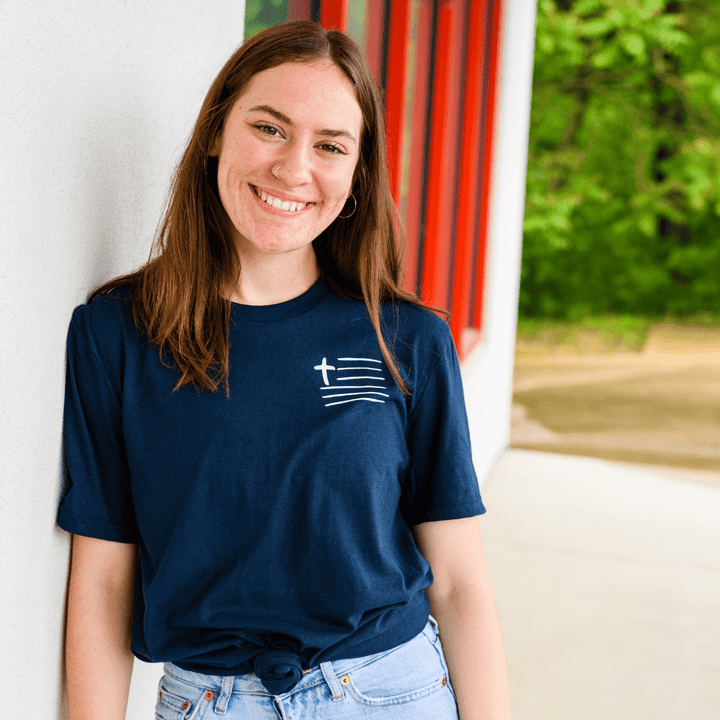 ellyandgrace 3001C Cross Flag Unisex Shirt