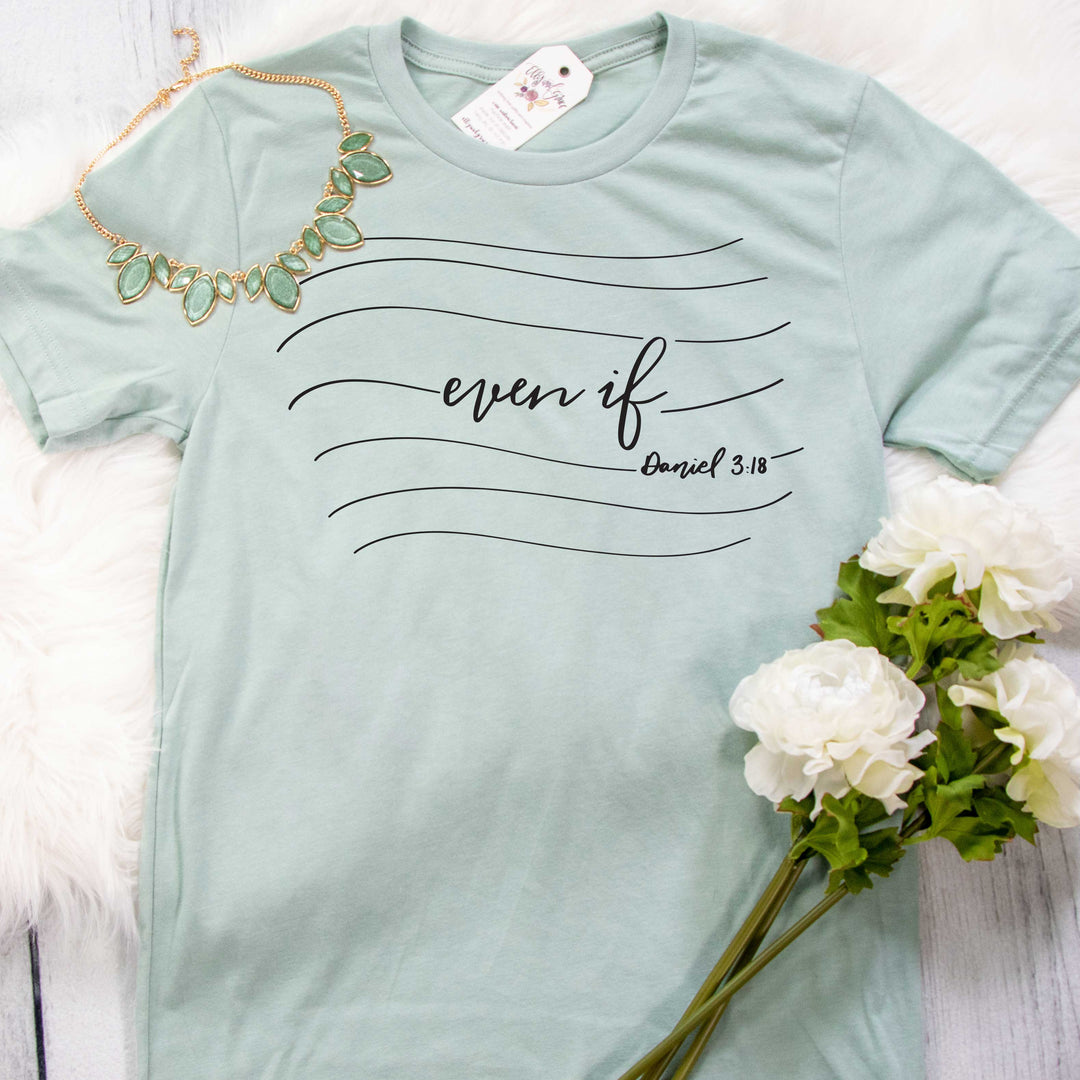 ellyandgrace 3001C Even If Unisex Shirt