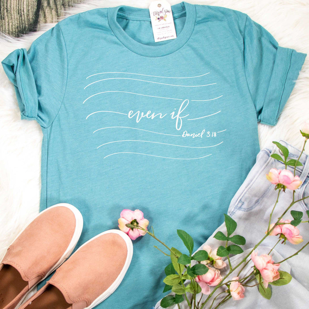 ellyandgrace 3001C Even If Unisex Shirt