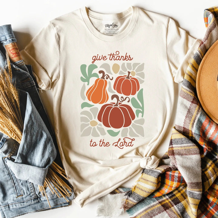 ellyandgrace 3001C Give Thanks Multicolor Unisex Shirt