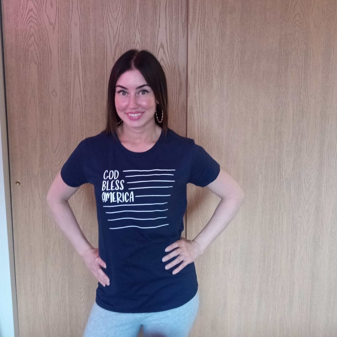 ellyandgrace 3001C God Bless America Unisex Shirt