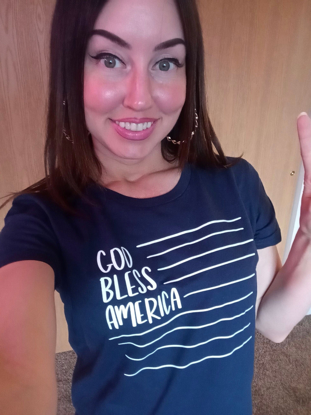 ellyandgrace 3001C God Bless America Unisex Shirt