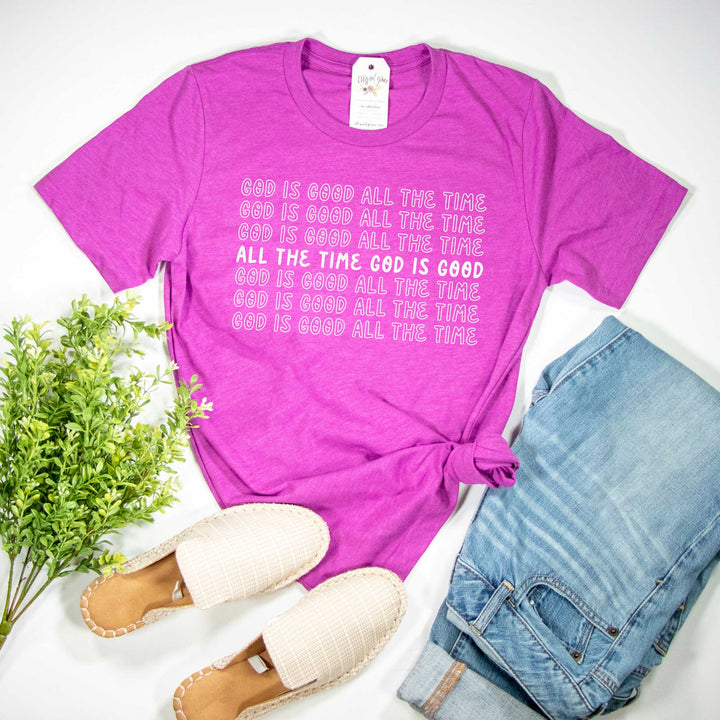 ellyandgrace 3001C God is Good All the Time Unisex Shirt