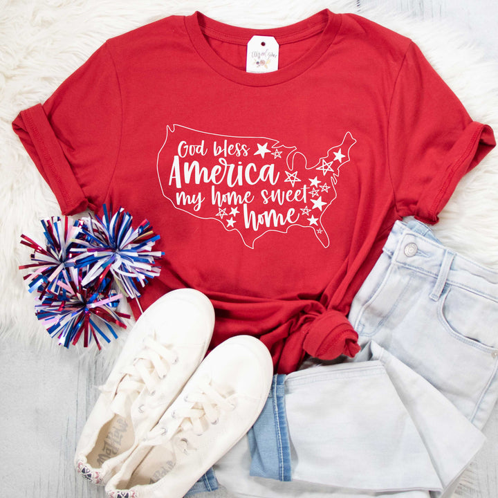 ellyandgrace 3001C Home Sweet Home Unisex Tshirt