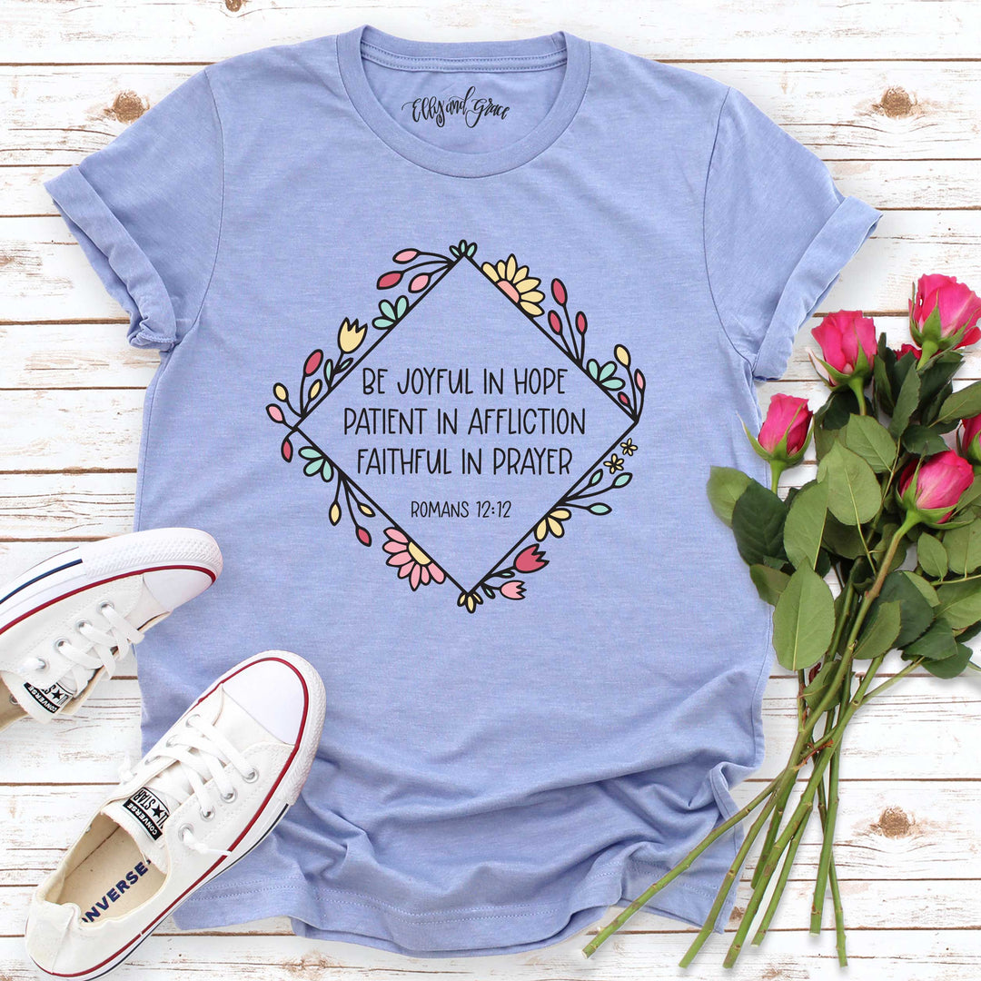 ellyandgrace 3001C Joyful in Hope Multicolor Unisex Shirt