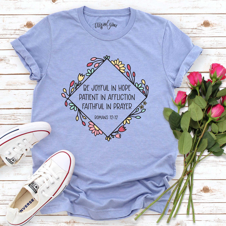 ellyandgrace 3001C Joyful in Hope Multicolor Unisex Shirt