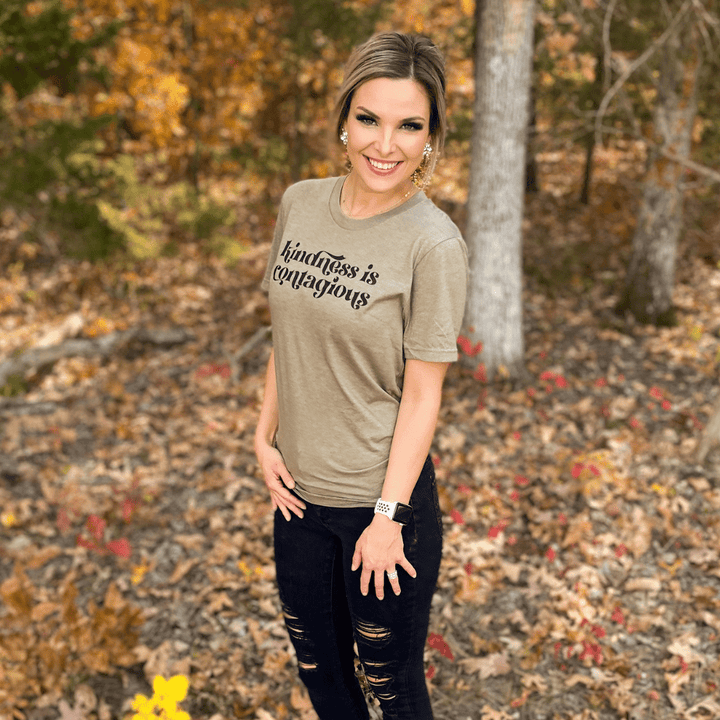 ellyandgrace 3001C Kindness is Contagious Unisex Shirt