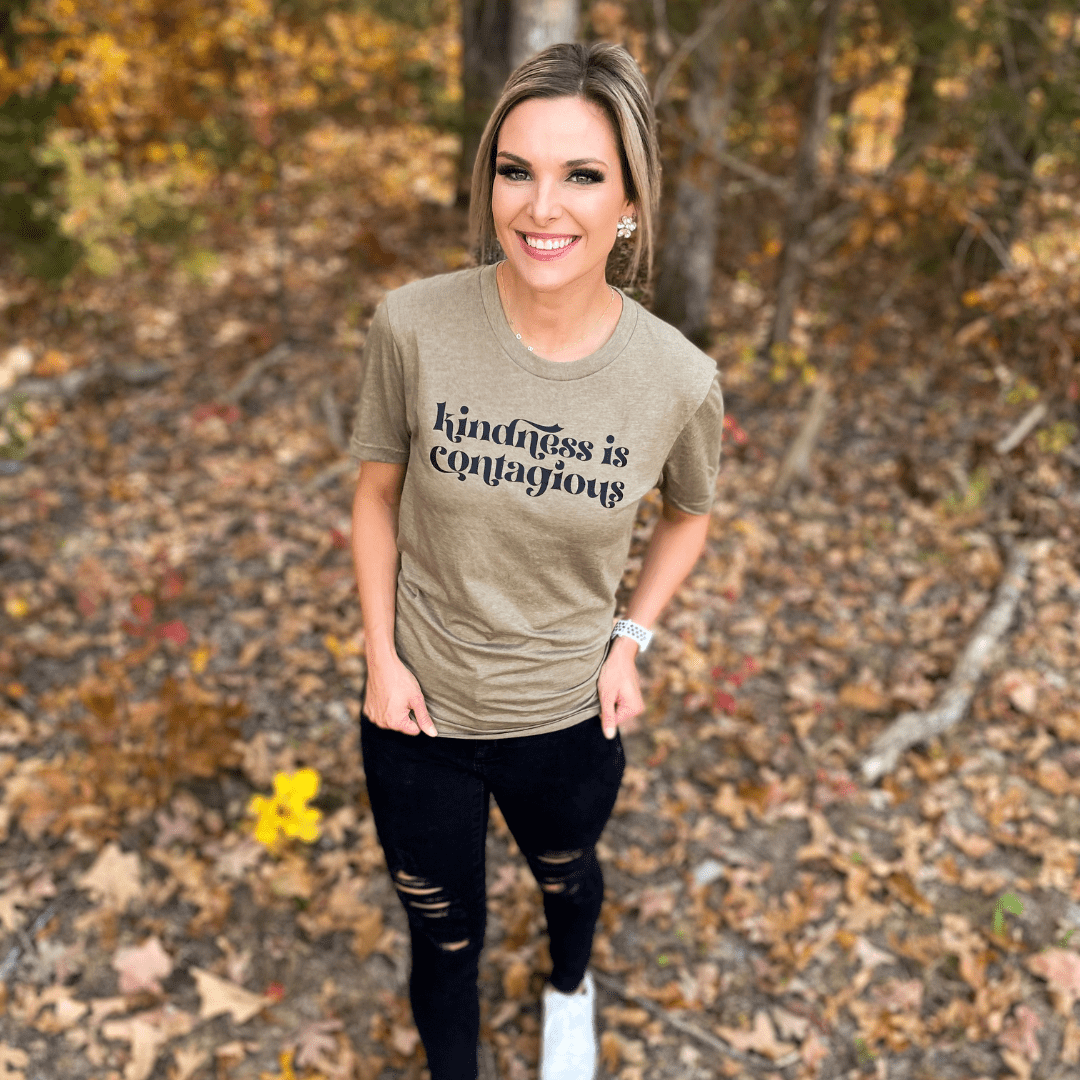 ellyandgrace 3001C Kindness is Contagious Unisex Shirt