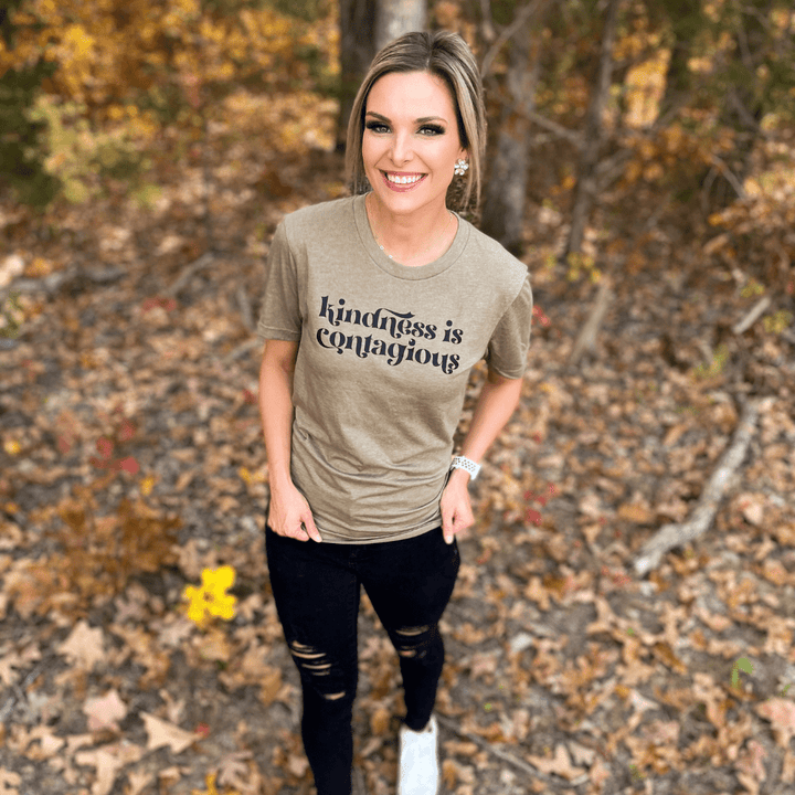 ellyandgrace 3001C Kindness is Contagious Unisex Shirt