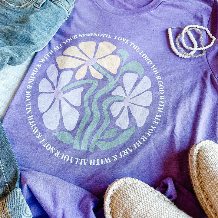 ellyandgrace 3001C Love The Lord Multicolor Unisex Shirt