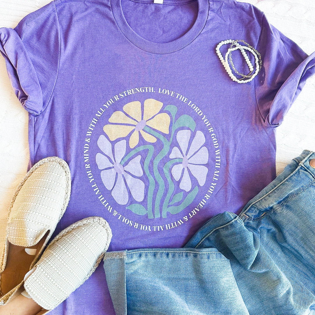 ellyandgrace 3001C Love The Lord Multicolor Unisex Shirt