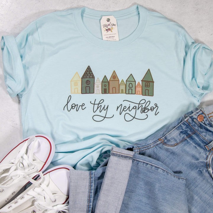 ellyandgrace 3001C Love Thy Neighbor Unisex Shirt