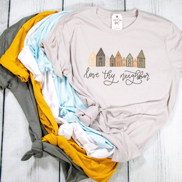 ellyandgrace 3001C Love Thy Neighbor Unisex Shirt