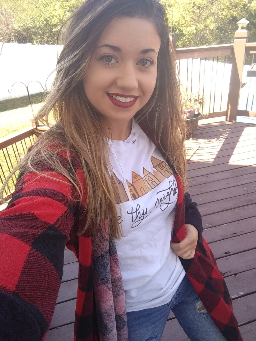 ellyandgrace 3001C Love Thy Neighbor Unisex Shirt