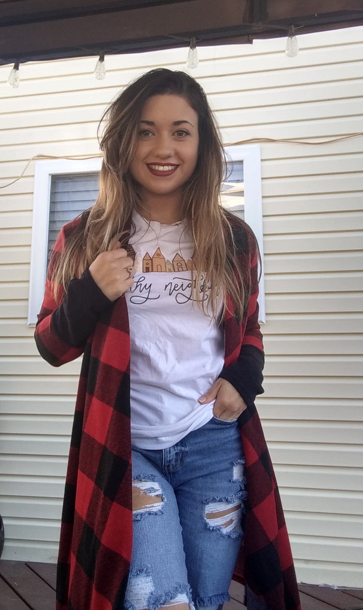 ellyandgrace 3001C Love Thy Neighbor Unisex Shirt