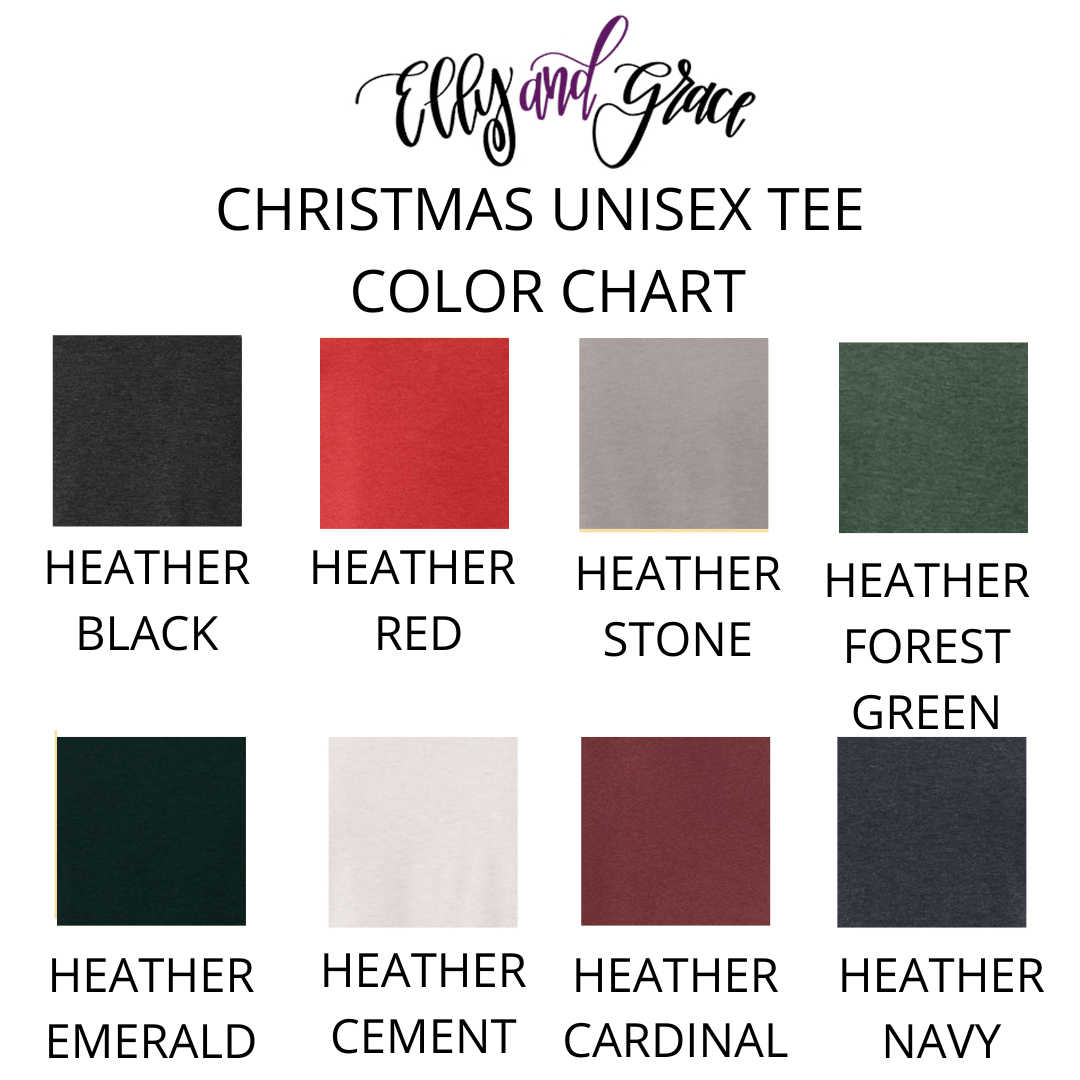 ellyandgrace 3001C Manger O Come Let Us Adore Him Unisex Shirt