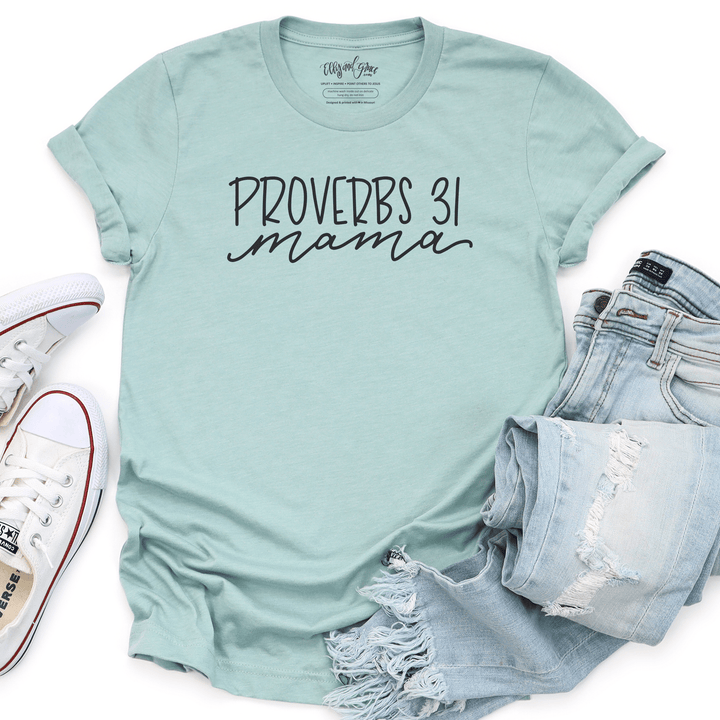 ellyandgrace 3001C Proverbs 31 Mama Unisex Shirt
