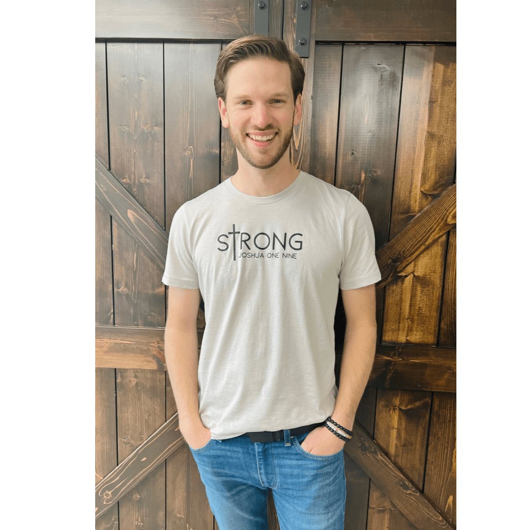 ellyandgrace 3001C sTrong Joshua 1:9 Unisex Shirt