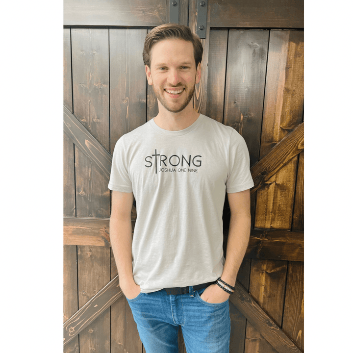 ellyandgrace 3001C sTrong Joshua 1:9 Unisex Shirt