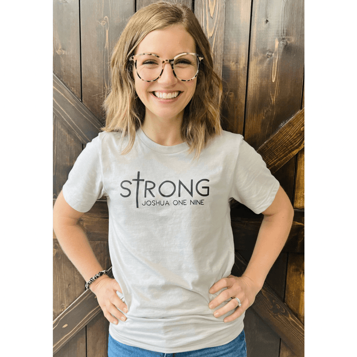 ellyandgrace 3001C sTrong Joshua 1:9 Unisex Shirt