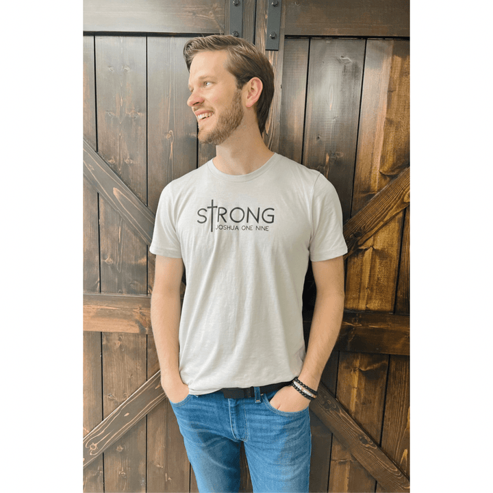 ellyandgrace 3001C sTrong Joshua 1:9 Unisex Shirt