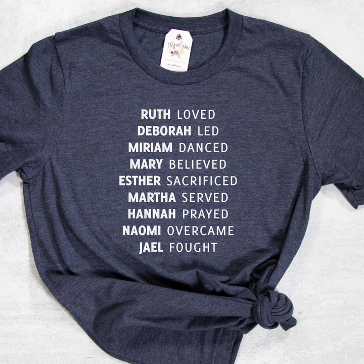ellyandgrace 3001C Unisex XS / Heather Navy Ruth Loved Unisex Shirt