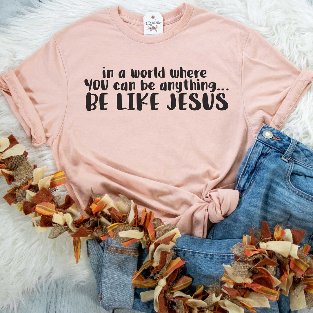 ellyandgrace 3001C Unisex XS / Heather Peach Be Like Jesus Unisex Shirt