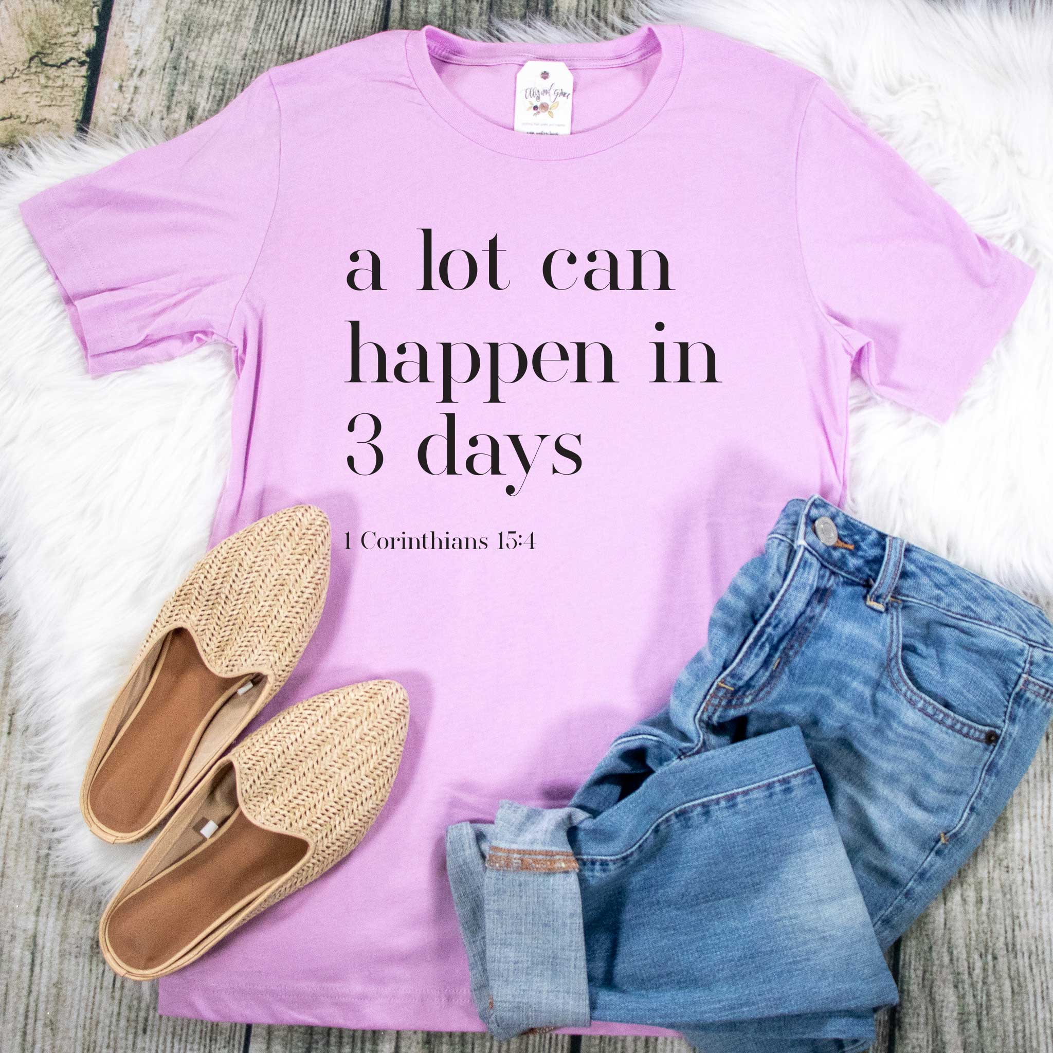 A Lot Can Happen In 3 Days Christian Easter Day Tank Top