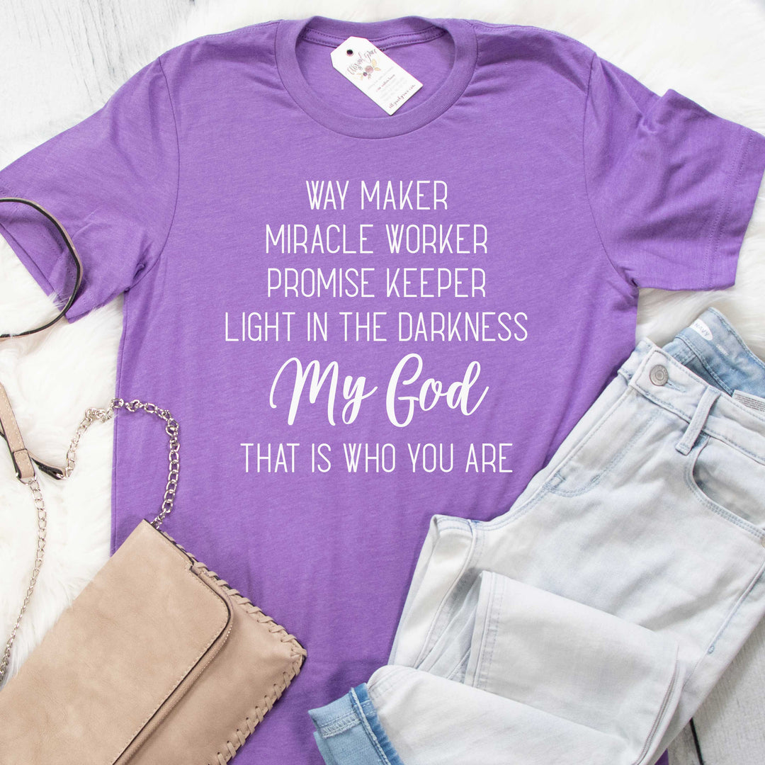 ellyandgrace 3001C Way Maker Unisex Shirt