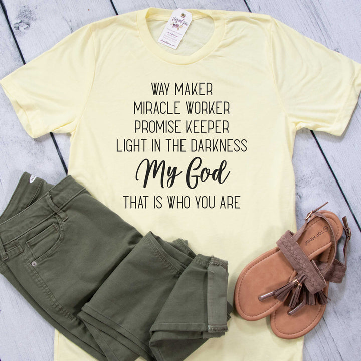 ellyandgrace 3001C Way Maker Unisex Shirt