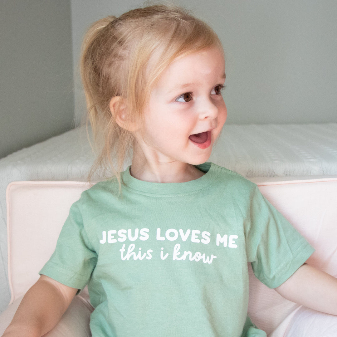 ellyandgrace 3321 Jesus Loves Me This I Know Toddler Shirt