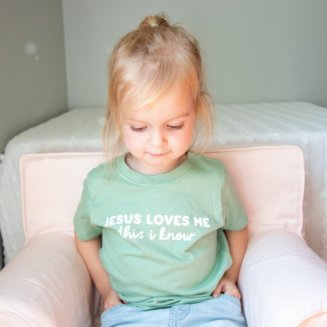 ellyandgrace 3321 Jesus Loves Me This I Know Toddler Shirt