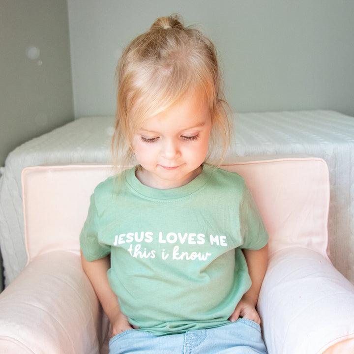 ellyandgrace 3321 Jesus Loves Me This I Know Toddler Shirt