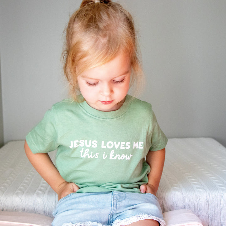 ellyandgrace 3321 Jesus Loves Me This I Know Toddler Shirt