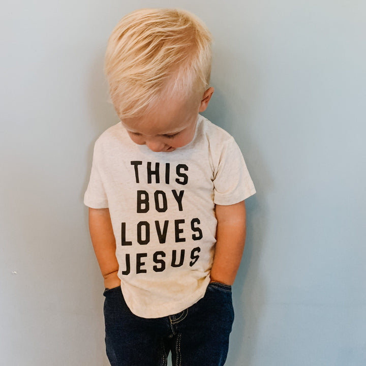 ellyandgrace 3321 This Boy Loves Jesus Toddler Shirt