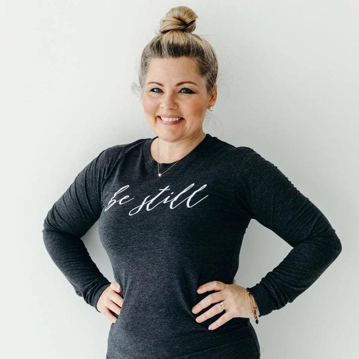 ellyandgrace 3501 Be Still Crew Longsleeve
