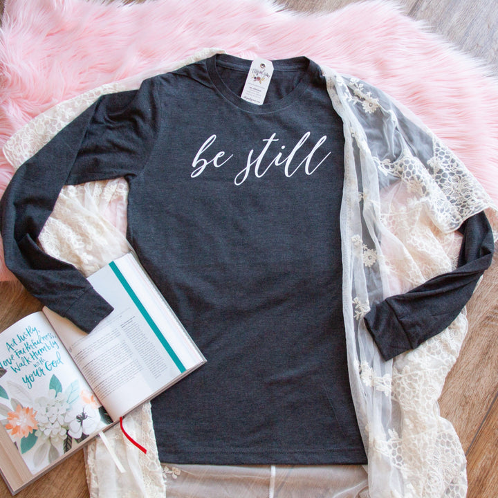 ellyandgrace 3501 Be Still Crew Longsleeve