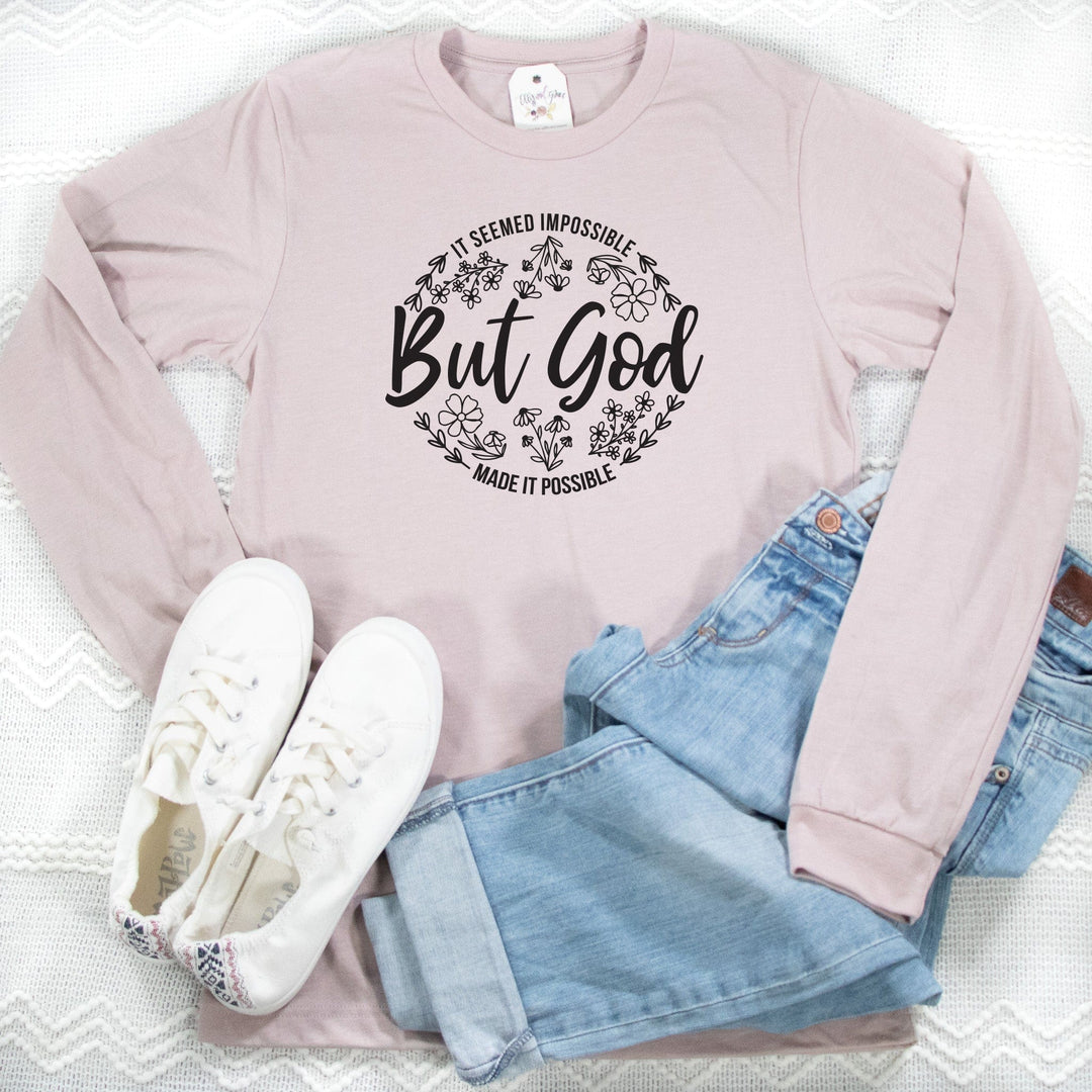 ellyandgrace 3501 It Seemed Impossible Crew Longsleeve