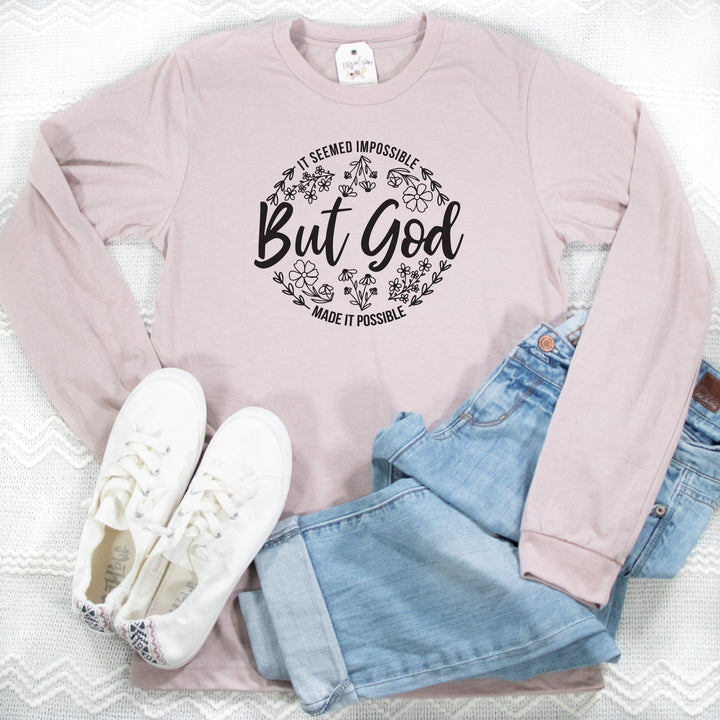 ellyandgrace 3501 It Seemed Impossible Crew Longsleeve