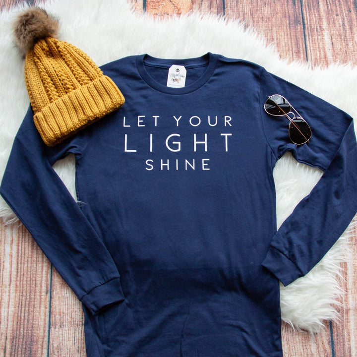 ellyandgrace 3501 Let Your Light Shine Crew Longsleeve